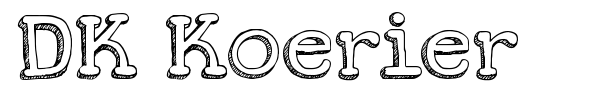 DK Koerier font preview